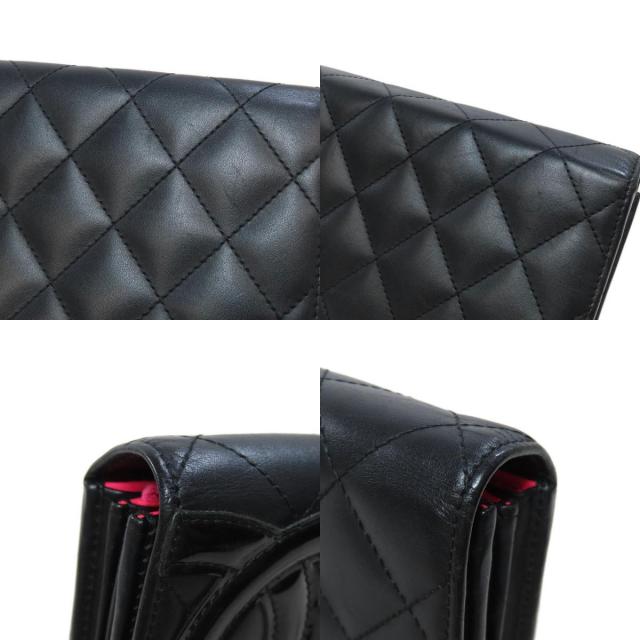 シャネル 長財布（小銭入れあり） カンボンライン シルバー金具