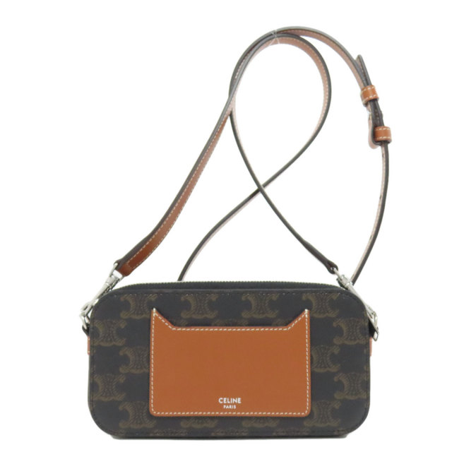 CELINE セリーヌ トリオンフ ショルダーバッグ PVC レディース 