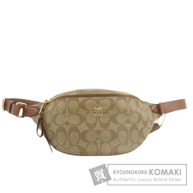 COACH コーチ F48740 シグネチャー ボディバッグ PVC レディース  