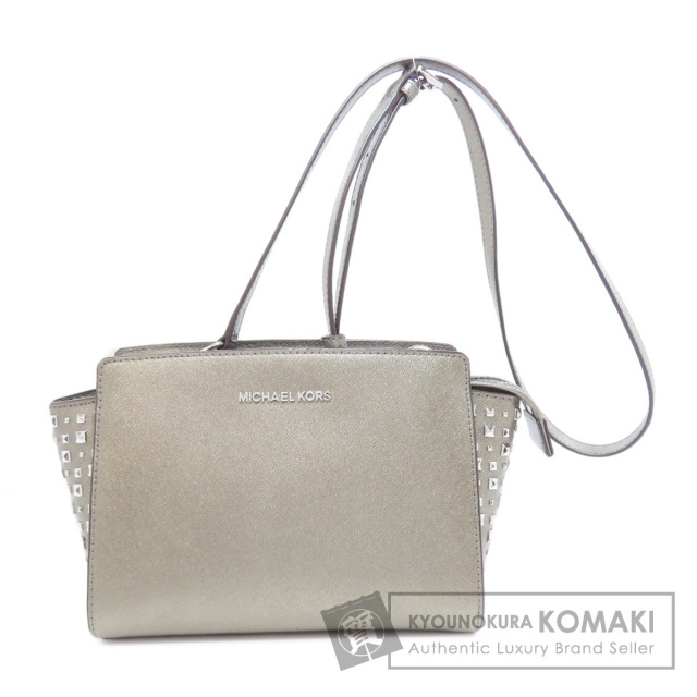 Michael Kors マイケルコース スタッズ 2WAY ショルダーバッグ PVC  