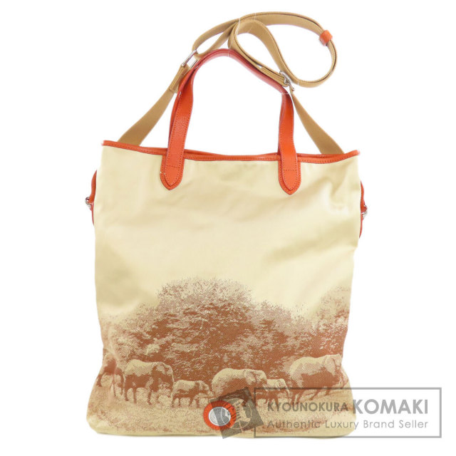 HUNTING WORLD ハンティングワールド ゾウモチーフ 2WAY トートバッグ  