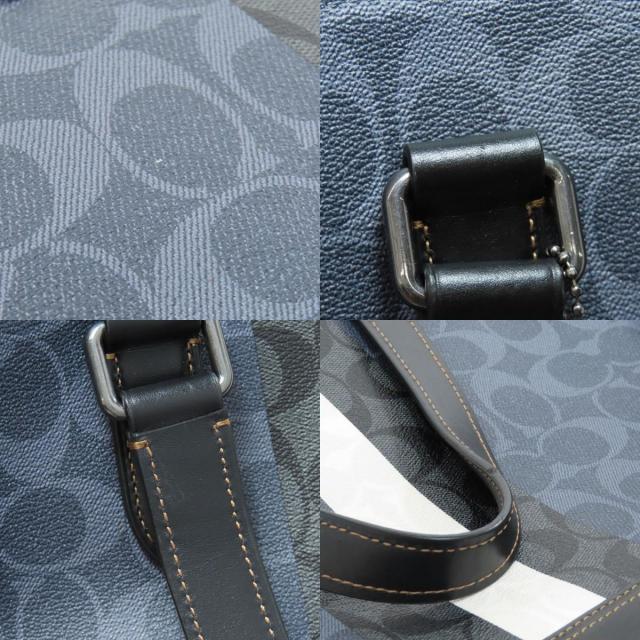 COACH コーチ 6707 ヘリテージストライプ 2WAY トートバッグ PVC
