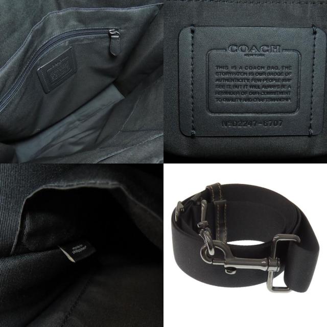 COACH コーチ 6707 ヘリテージストライプ 2WAY トートバッグ PVC