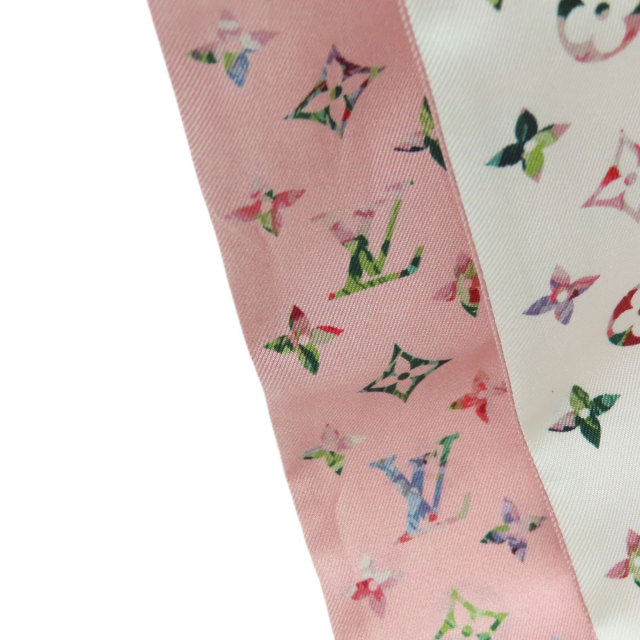 K057 受けよ 美品☆ ルイヴィトン シルク スカーフ ピンク系 