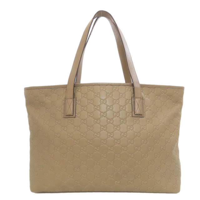 GUCCI グッチ 211137 GGシグネチャー シマ トートバッグ レザー レディース 