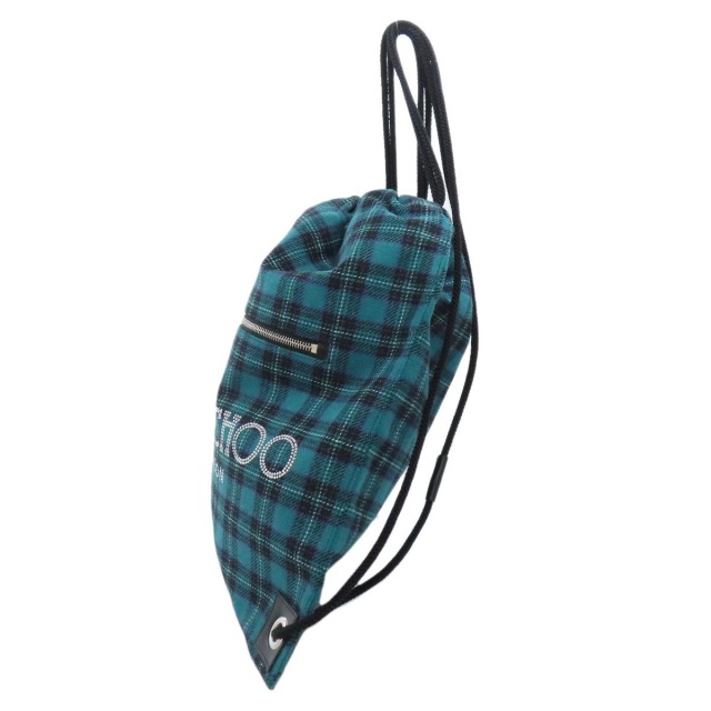 Jimmy Choo ジミーチュウ ナップサック チェック柄 ロゴスタッズ  