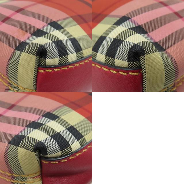 BURBERRY バーバリー チェック柄 ショルダーバッグ キャンバス レディース 
