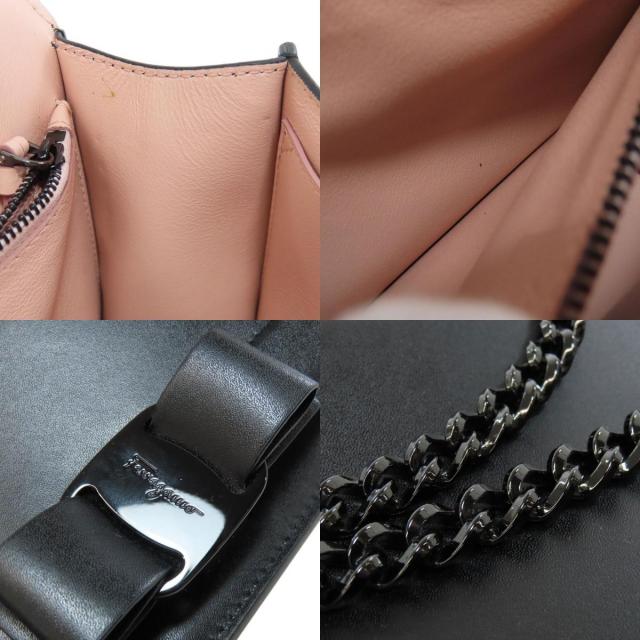 美品】サルヴァトーレフェラガモ ヴァラリボン 治ら ミニショルダー  