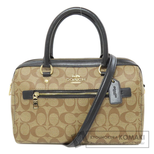 (新品)COACH コーチ ローアン サッチェル バッグ F83607 COACH コーチ F83607 ローアン サッチェル シグネチャー 2WAY
