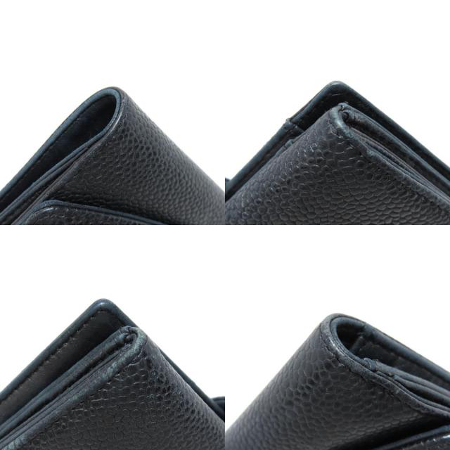 CHANEL シャネル ココマーク Wホックサイフ ゴールド金具 二つ折り財布 