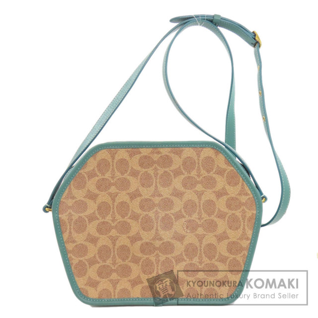 COACH コーチ 110 シグネチャー ショルダーバッグ PVC レディース 