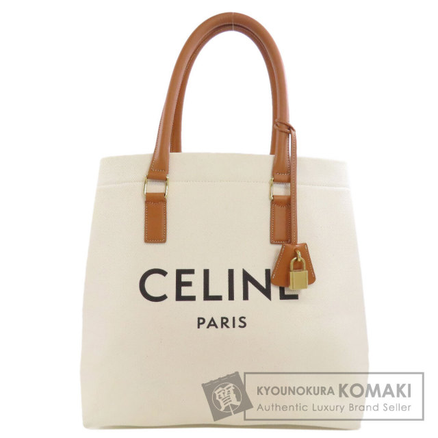CELINE セリーヌ ホリゾンタル カバ トートバッグ キャンバス レディース 