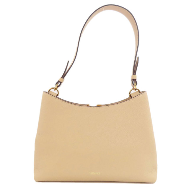 VERSACE ヴェルサーチ Vロゴ 2WAY ハンドバッグ レザー レディース