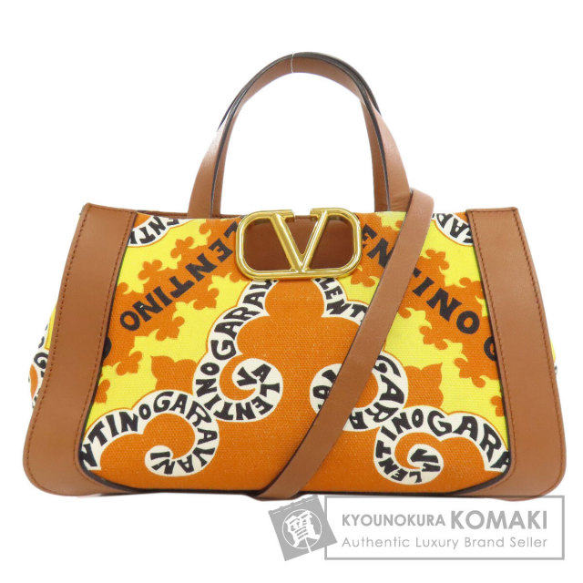 バレンティノ ハンドバッグ Vロゴ ミニバンダナプリント 2WAY