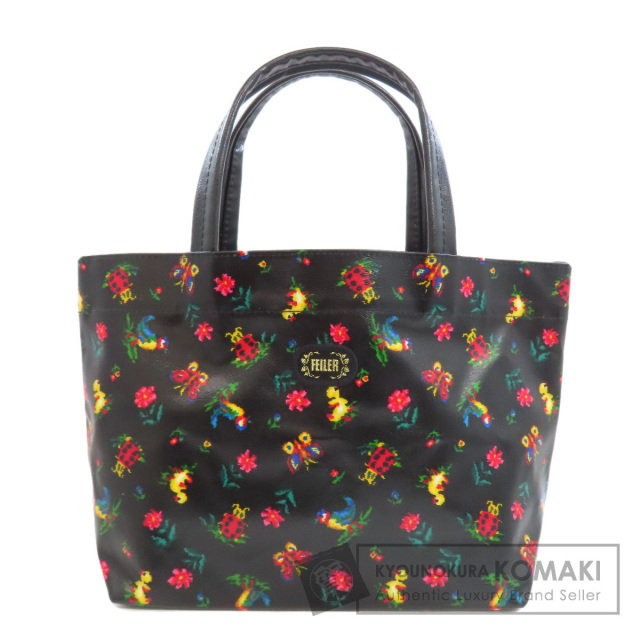 FEILER フェイラー フラワーモチーフ ハンドバッグ ナイロン素材  