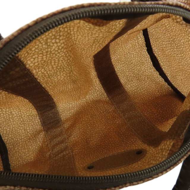 BORBONESE ボルボネーゼ ウズラ柄 2WAY ハンドバッグ ナイロン素材  