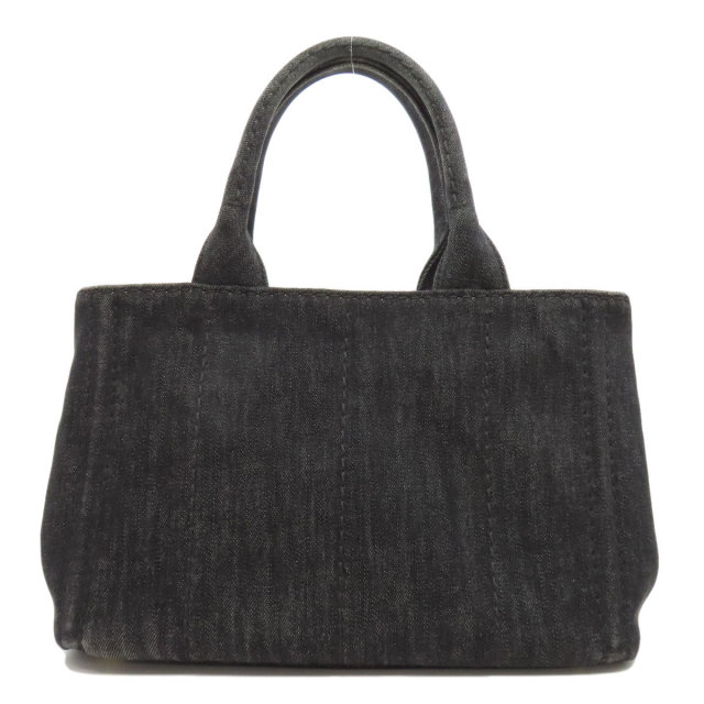 PRADA プラダ 1BG439 カナパミニ ハンドバッグ デニム レディース