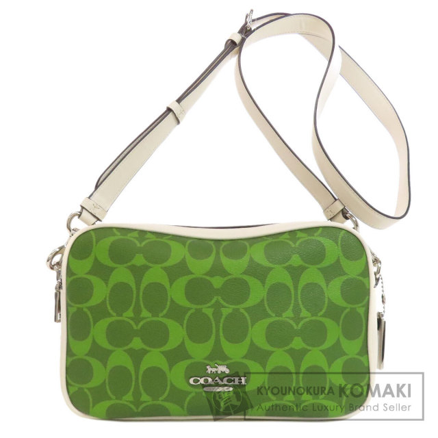 COACH コーチ 68168 シグネチャー ショルダーバッグ PVC/レザー  