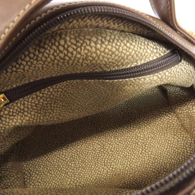 BORBONESE ボルボネーゼ ウズラ柄 ハンドバッグ スウェード レディース 