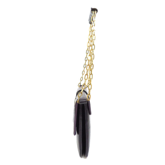 SWAROVSKI スワロフスキー チェーンショルダー ラインストーン 型押