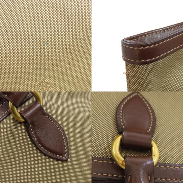 PRADA プラダ ロゴ トートバッグ キャンバス/レザー レディース