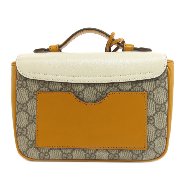 GUCCI グッチ 658487 GGスプリーム 2WAY ハンドバッグ PVC/レザー 