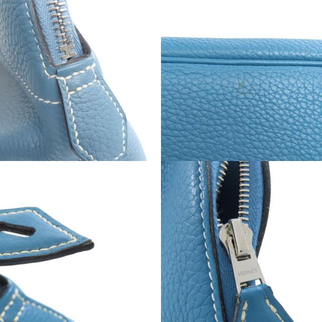 HERMES エルメス ボリード31 ブルージーン シルバー金具 ハンドバッグ  