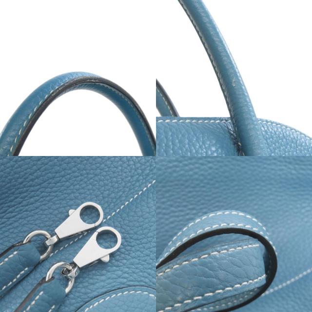 HERMES エルメス ボリード31 ブルージーン シルバー金具 ハンドバッグ  