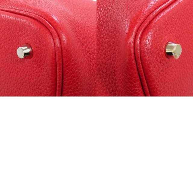 エルメス ハンドバッグ ピコタンロックMM ルージュカザック シルバー金具