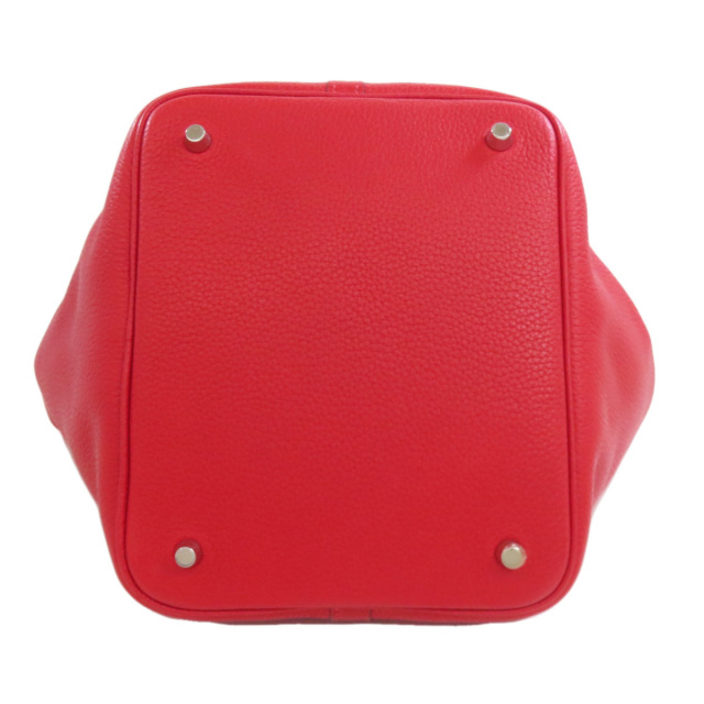 エルメス ハンドバッグ ピコタンロックMM ルージュカザック シルバー金具