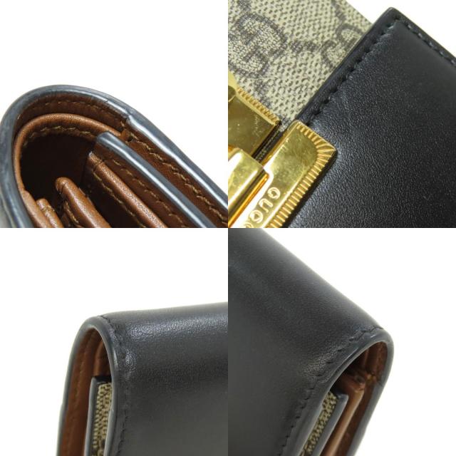 GUCCI グッチ 453155 GGスプリーム 二つ折り財布（小銭入れあり） PVC  