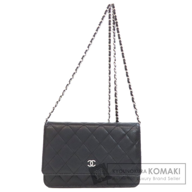 CHANEL シャネル チェーンウォレット ココマーク シルバー金具  