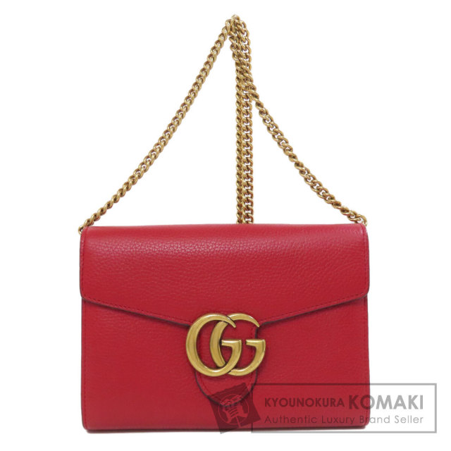 GUCCI グッチ 401232 GGマーモント チェーンウォレット 長財布（小銭  