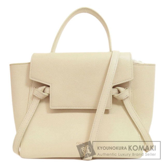 CELINE セリーヌ ナノ ベルトバッグ 2WAY ハンドバッグ カーフ レディース 
