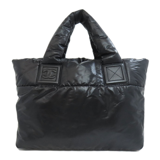 CHANEL シャネル コココクーン シルバー金具 トートバッグ ナイロン  