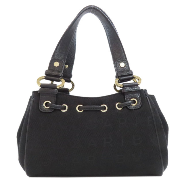 BVLGARI ブルガリ ロゴマニア ハンドバッグ キャンバス レディース