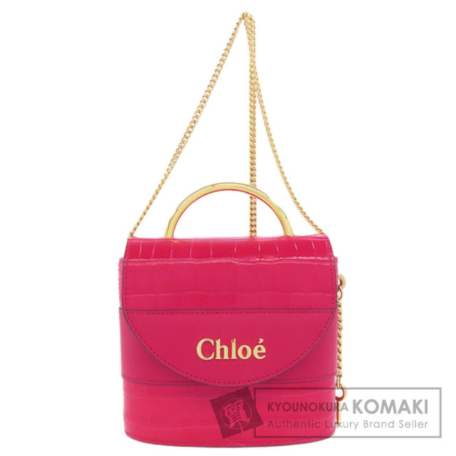 CHLOE クロエ アビーロック 2WAY ハンドバッグ レザー レディース 