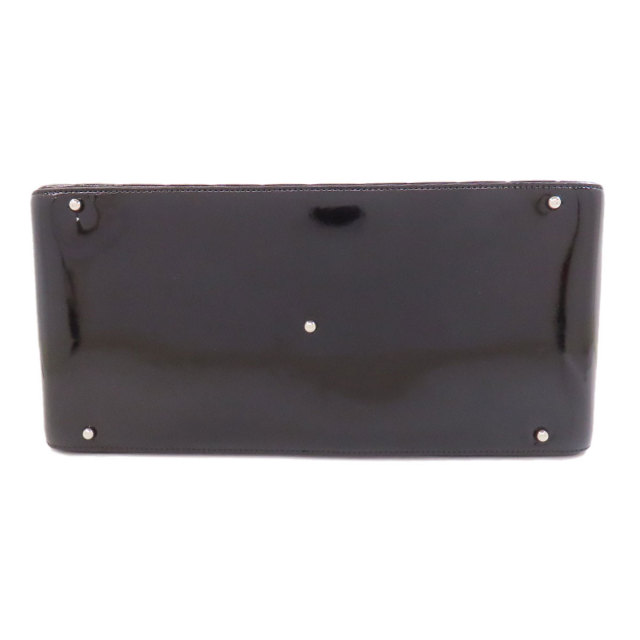 CHANEL シャネル チョコバー シルバー金具 ハンドバッグ エナメル  