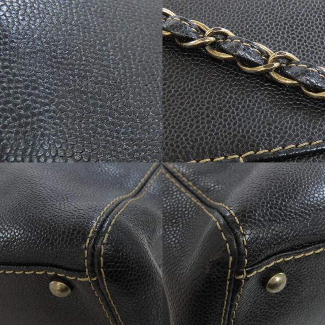 CHANEL シャネル チェーントート トートバッグ グレインド カーフ