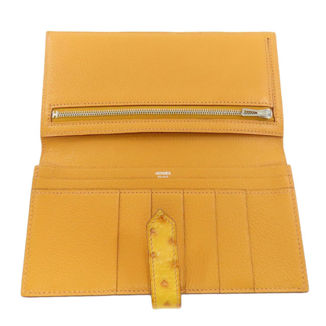 HERMES エルメス ベアンスフレ シルバー金具 長財布（小銭入れあり 