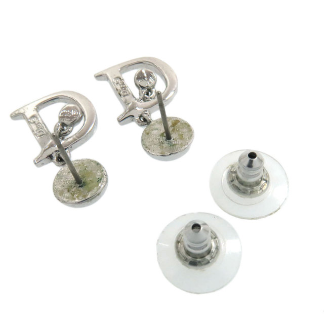 CHRISTIAN DIOR クリスチャンディオール Dロゴ ピアス 金属製  