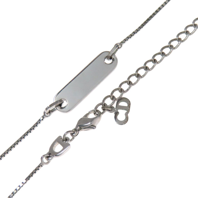 【美品】ヴィンテージ　ディオール　ベネチアン　シルバー　チェーン　ネックレス CHRISTIAN DIOR クリスチャンディオール ロゴプレート