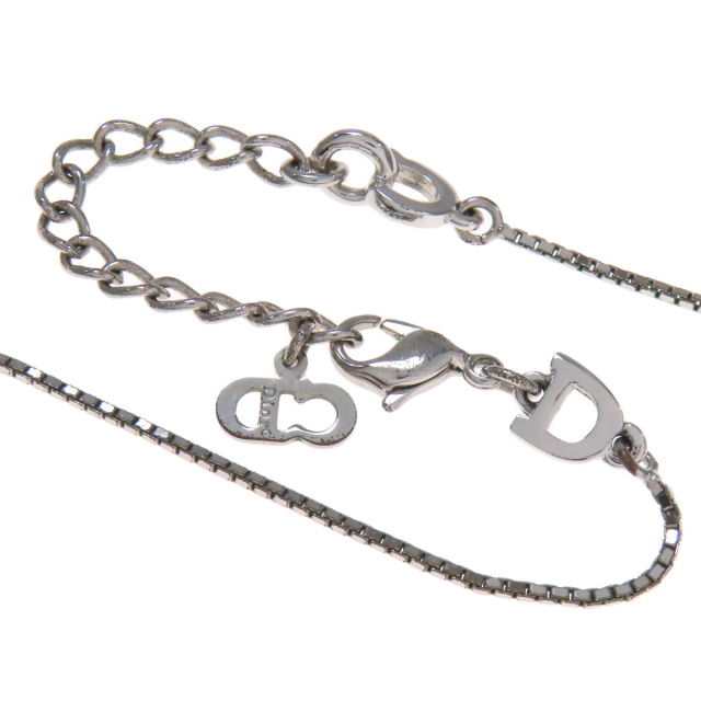 【美品】ヴィンテージ　ディオール　ベネチアン　シルバー　チェーン　ネックレス CHRISTIAN DIOR クリスチャンディオール ロゴプレート