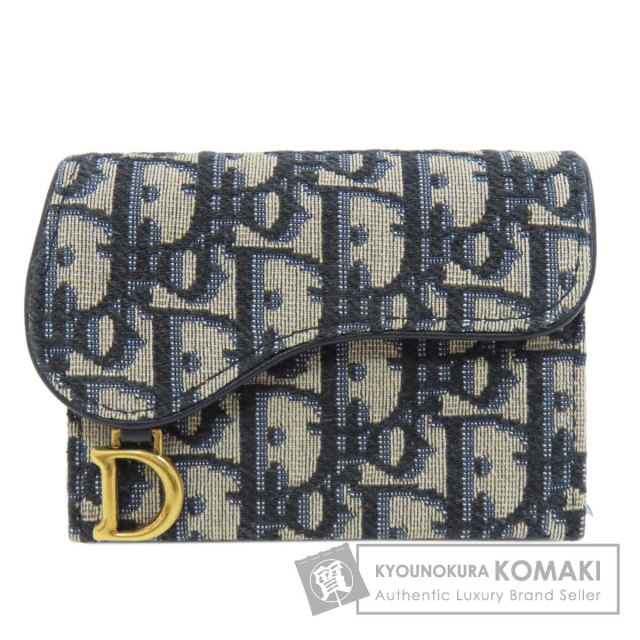 クリスチャンディオール カードケース サドル トロッター柄