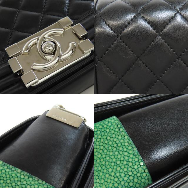 シャネル ショルダーバッグ ボーイシャネル シルバー金具