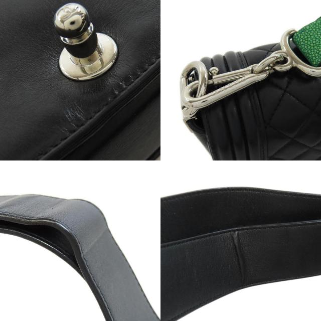 シャネル ショルダーバッグ ボーイシャネル シルバー金具