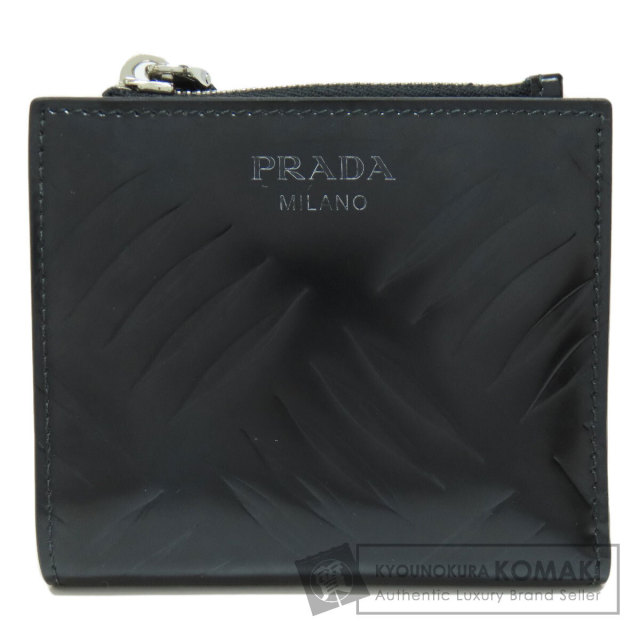 プラダ PRADA ロゴ 二つ折り財布 札入れ 小銭入れ 二つ折り財布 レザー  