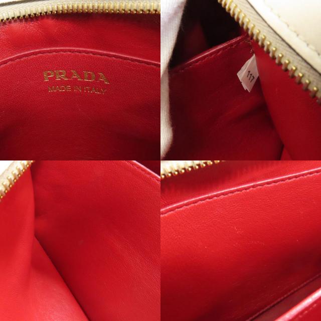 PRADA プラダ リップマーク ショルダーバッグ レザー レディース