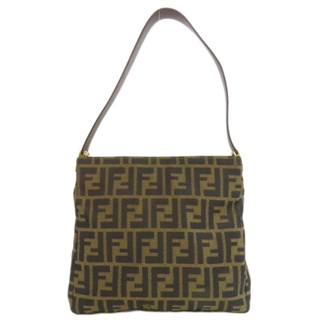 FENDI フェンディ ズッカ柄 ハンドバッグ キャンバス レディース 