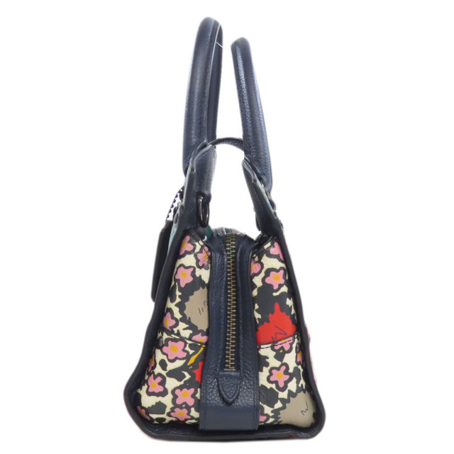 COACH コーチ 57703 フラワーモチーフ 2WAY ハンドバッグ レザー 
